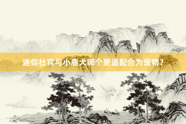 迷你杜宾与小鹿犬哪个更适配合为宠物？